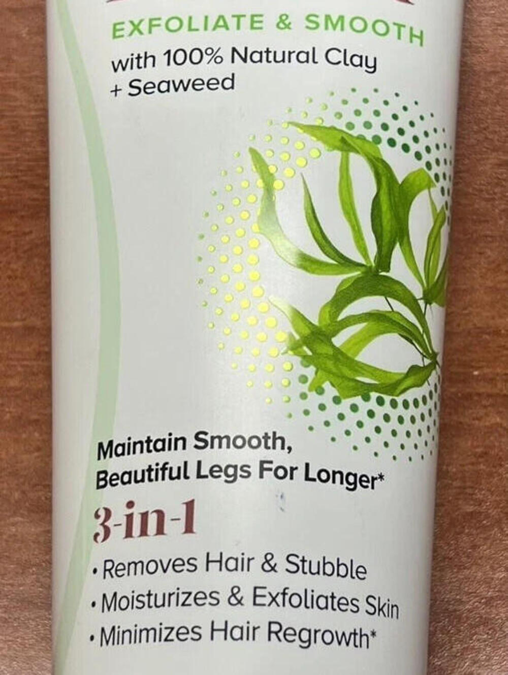 New without box- Nair Leg Mask Exfoliate And Smooth With Natural Clay (8 oz)